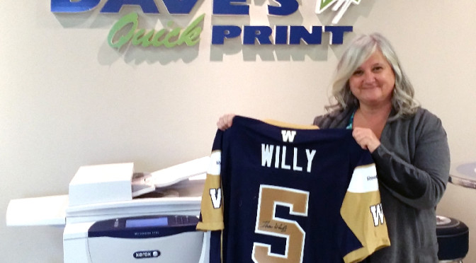 Congratulations to Erva Ritson, winner of the second-half Winnipeg Blue Bombers Jersey draw!